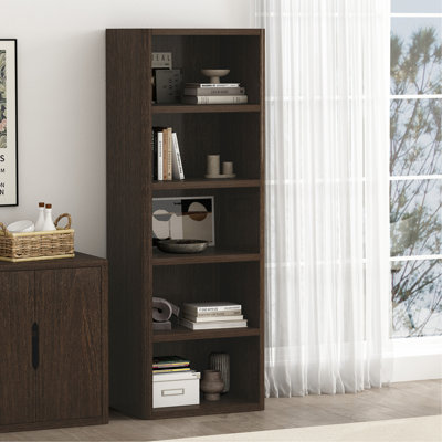 Rivington 28" Open Bookcase In Dark Walnut