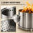 TATAANTY 28 Inch Stainless Steel Smokeless Fire Pit , with Grill Rack & Support Stand, for Patio Backyard Bonfire BBQ-129184084