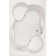Baignoire tourbillon en acrylique avec siège intégré 75 po x 48 po Designer
