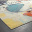 Tapis abstrait COLORWRKS Ivoire / bleu / jaune / rouille-1503210383