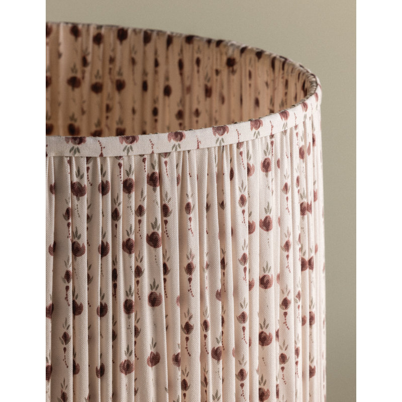 10.5'' H Cotton Lamp Shade, Primrose Red