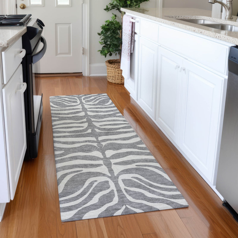 Premium Machine Washable Goulven AMF1042 Animal Print Rug, Runner 2'3" x 7'6"