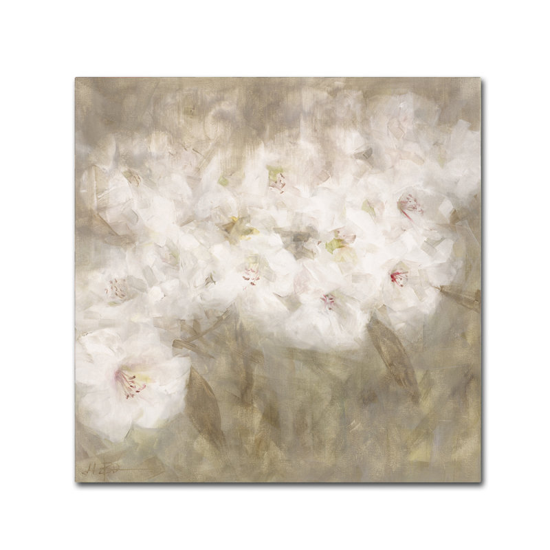 «Wild Flowers I» par Li Bo - reproduction d'art sur toile tendue, H 24 po x l 24 po x P 2 po