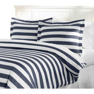 Ensemble de housse de couette à rayures 3 pièces Basics