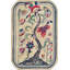Ivory Artistic Antique Folk Art Tree Of Life Design American Hooked Rug
