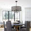 Lustre tambour en cristal 4 lumières Icenhour