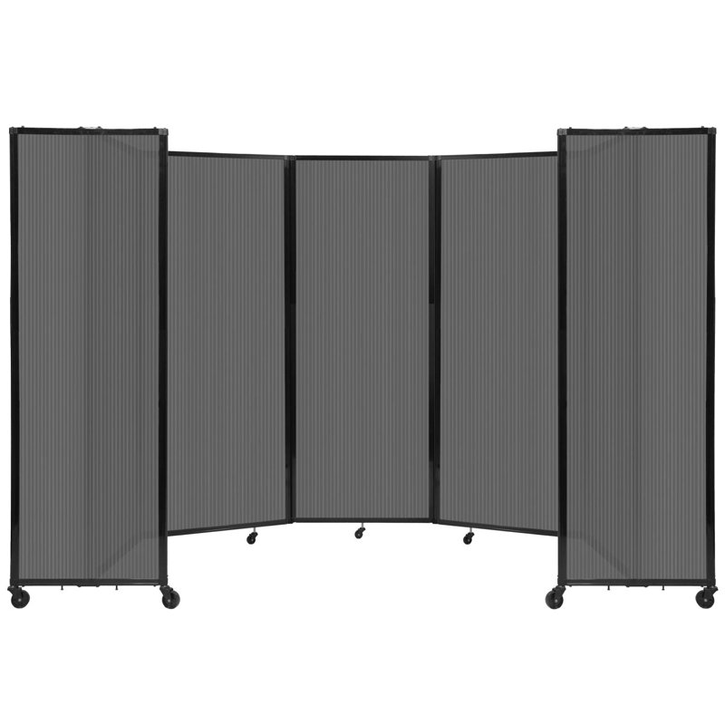 Cloison murale en polycarbonate 360, H 90 po x l 168 po, Gris clair