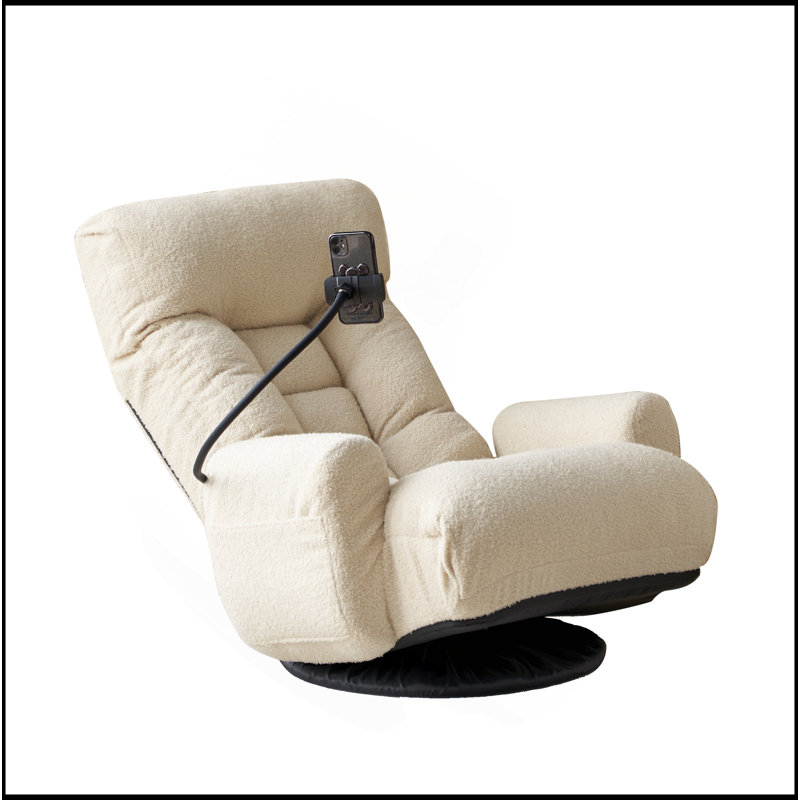 Tête et taille réglables, chaise de jeu, chaise longue dans le salon, fauteuil pivotant à 360 degrés, chaise de loisirs à siège rotatif