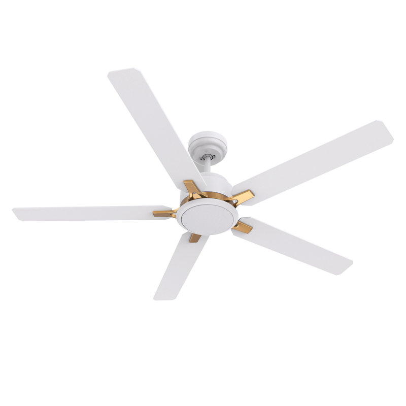 11"  5 - Blade Smart Standard Ceiling Fan with Light Kit Included