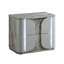 2 tiroirs gris Shepard avec lumière DEL 26,5 po W Table de chevet