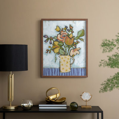 «Candy Color Bouquet I», reproduction encadrée - bois massif