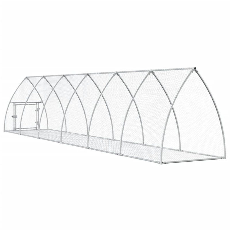 Cage à lapin argenté en acier galvanisé 41,3 po x 47,2 po, H 47,2 po x l 41,3 po x P 236,2 po