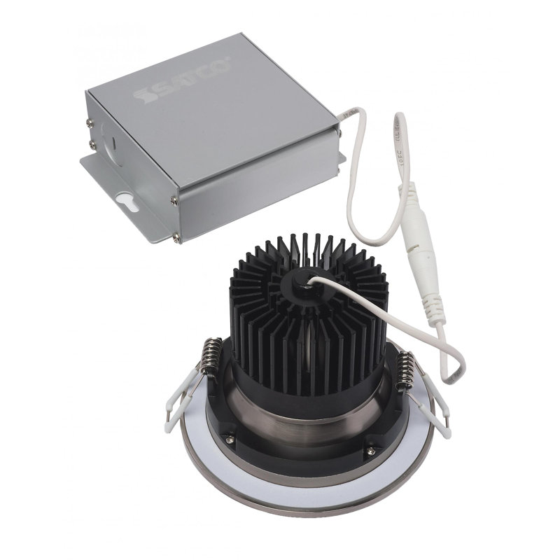 3.5" 3000K Remodel LED Recessed Lighting Kit, Brushed Nickel