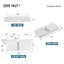 Drain de salle de bain mural ou de comptoir 40 po avec grand bol carré-67801653