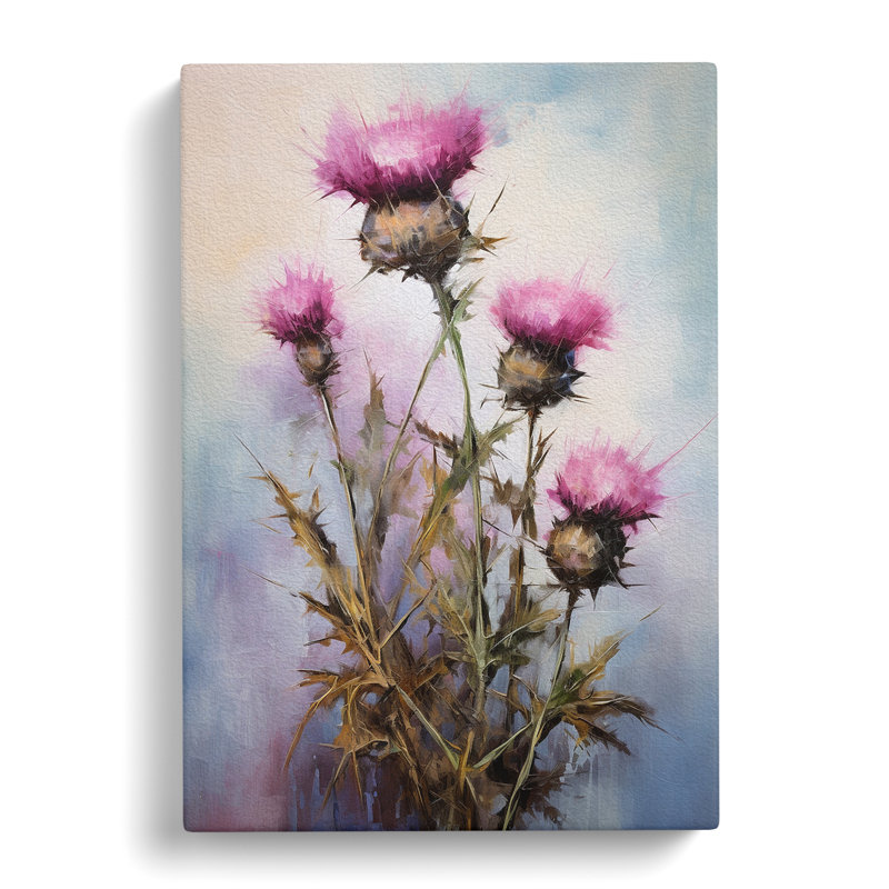 Thistle Modern - Print, 60cm H x 40cm W x 3cm D