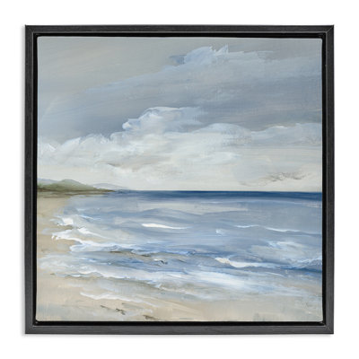 Stormy Beach Landscape Floating Frame, design by Nan