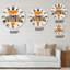 Abstract Minimal Sun And Moon In Earth Tones IV - Modern Wall Clock-60327169