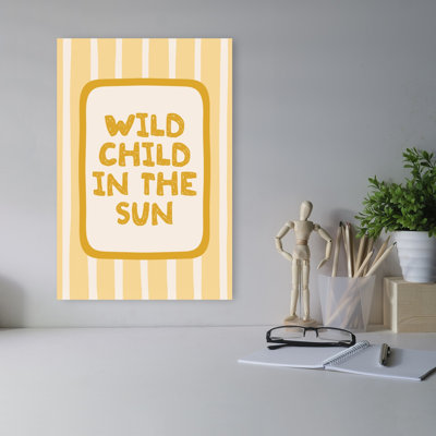 «Wild Child In The Sun», reproduction d'art rétro rétro paysage mural