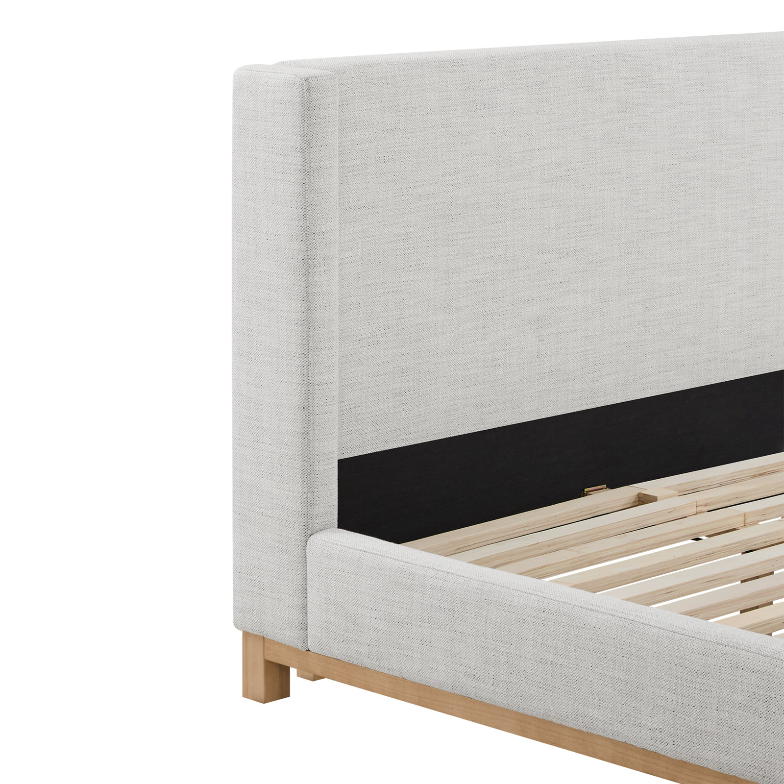 Upholstered Bed, White