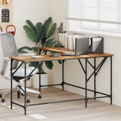  Desk Office Desk Computer Table Study Writing Table Engineered Wood