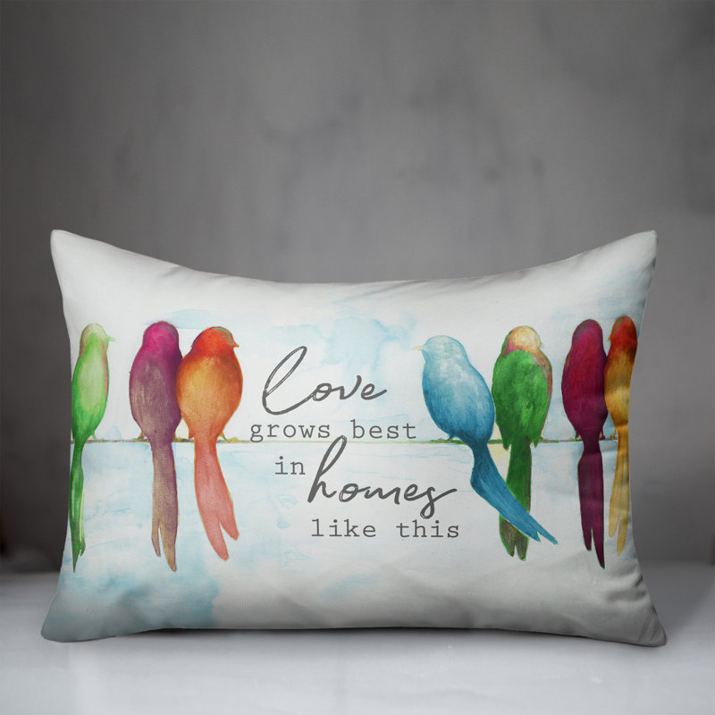 Outdoor Reversible Throw Pillow, White