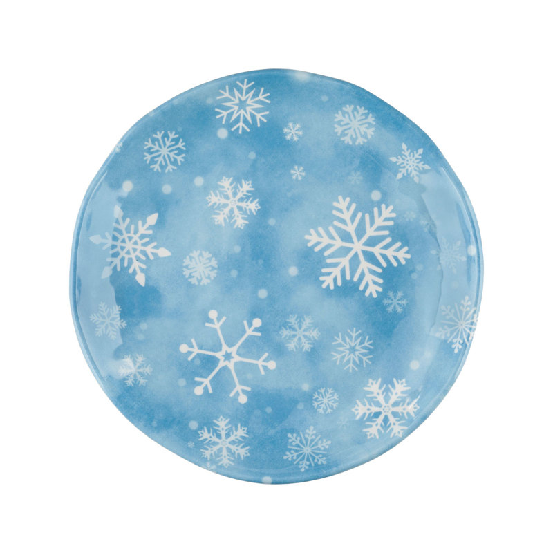 Snowflake, 6" Melamine Plate S12