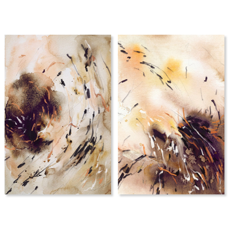 Floating Autumn Set Set by Oliver Gal, 60"H x 40"W, Gallery Wrapped