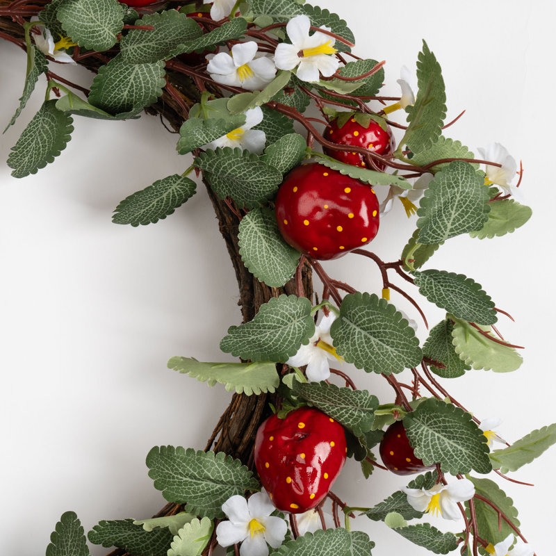 55cm Red Strawberry Wreath