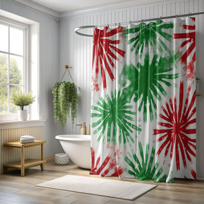 Christmas Spirals - Rideau de douche standard 1 pièce