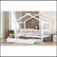Lit en bois avec lit gigogne simple-1057143533