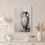 Art mural noir et blanc Amphora avec fissures dorées-1730252923