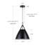 Luminaire suspendu moderne 1 lumière-684095476