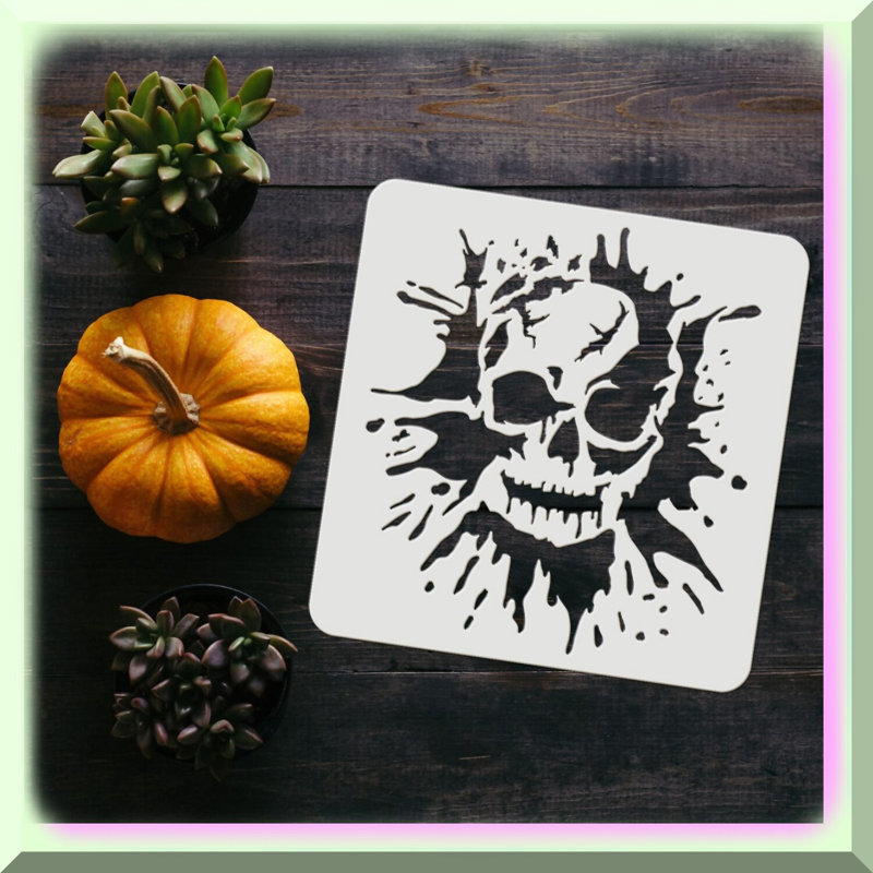Human Skeleton Stencil Sheet