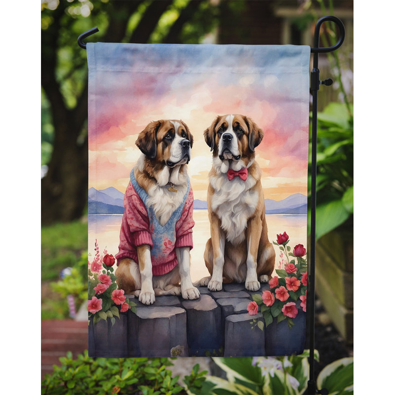 Drapeau pour chien double face en polyester H 15,5 po x l 11,25 po