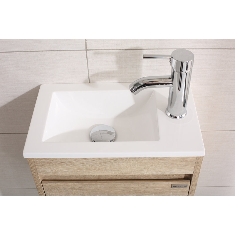 Meuble-lavabo mural simple l 16,1 po x P 9,8 po x H 17,7 po