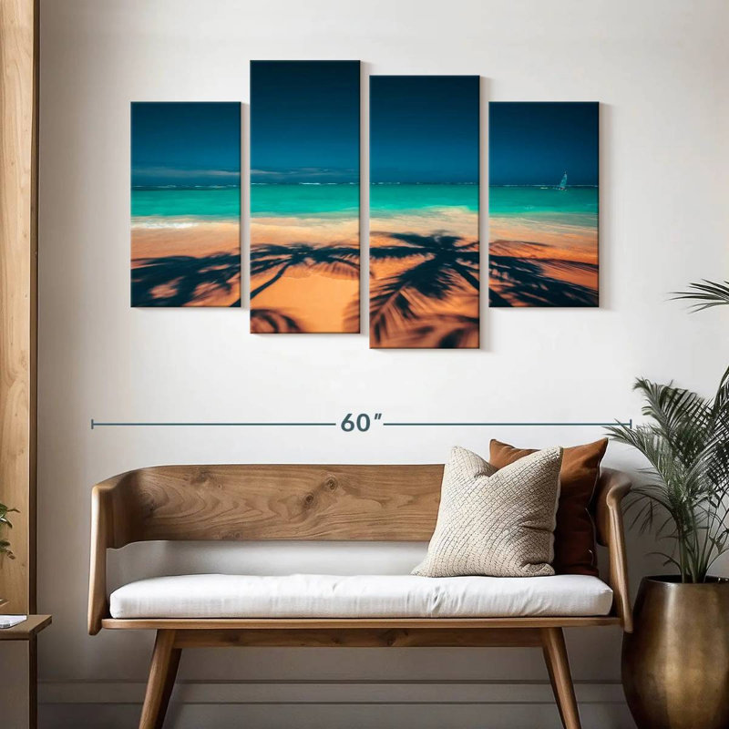 Gillard Dominican Palm Trees Shadow, 32" H x 52" W