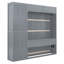 Grand lit escamotable, lit escamotable avec tablettes