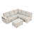 Comfortable L-Shaped Modular With Storage And Features, For Multiple Settings Practical Ports, Ideal Different Rooms-1609251906