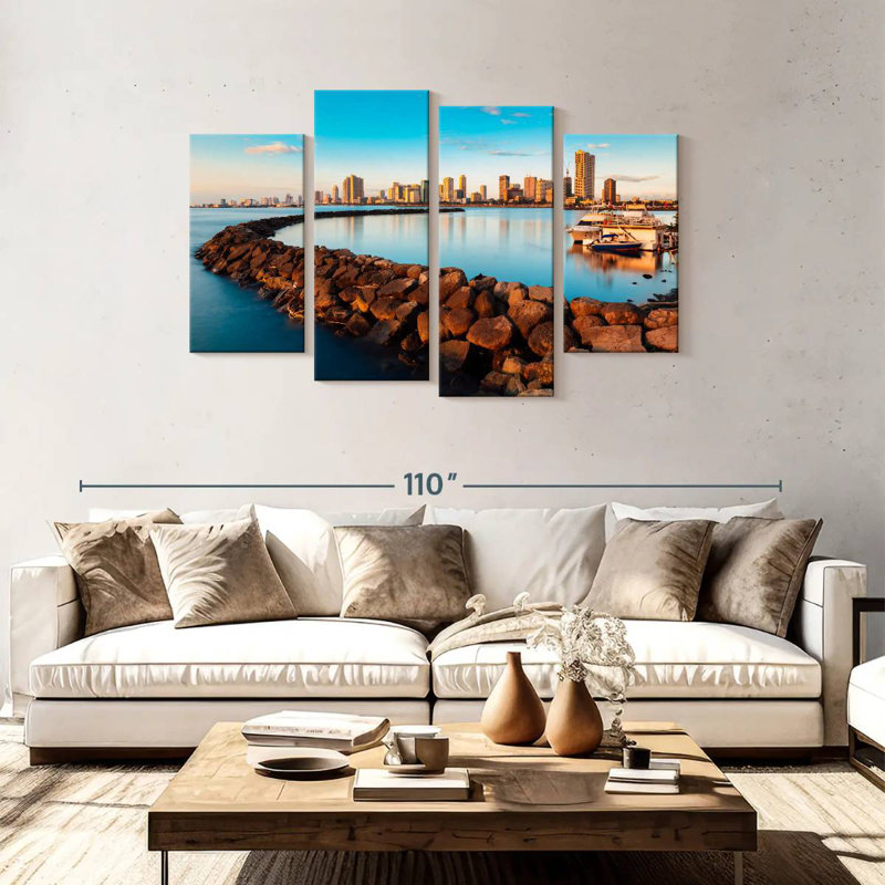 Gillard Manila Bay Golden Hour, H 48 po x l 75 po
