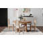 5-Piece Round Dining Table With 16" Middle Leaf & 4 Upholstered Chairs-1340637215