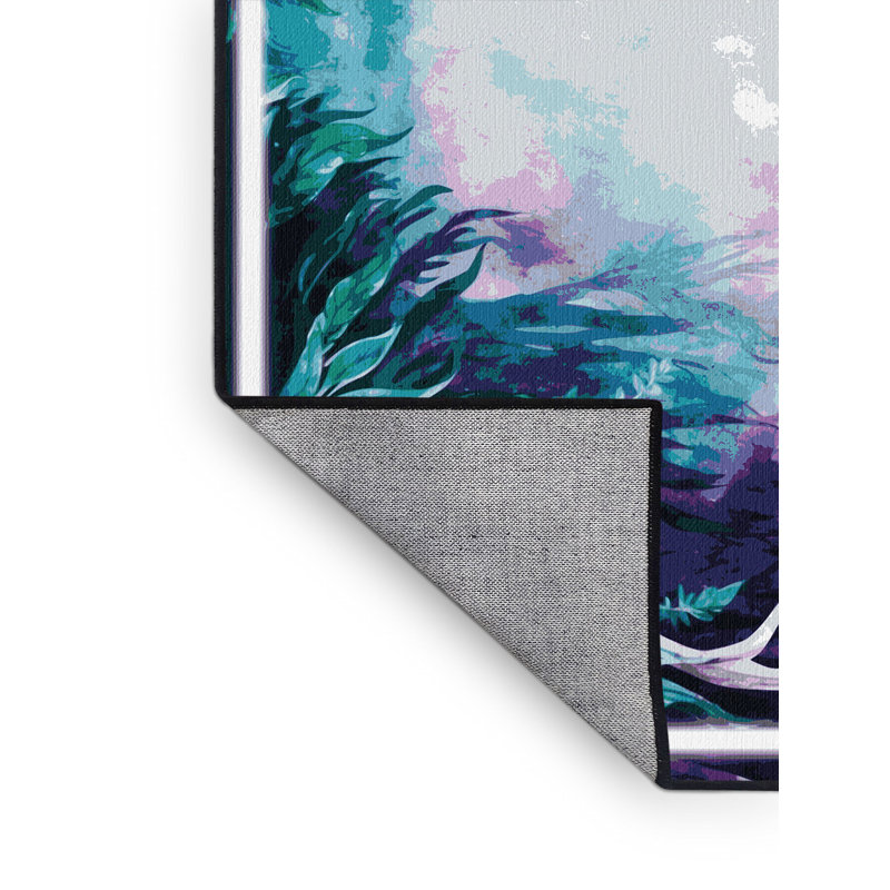 Tapis Dewdrop Haven, Rectangulaire 3 pi x 5 pi