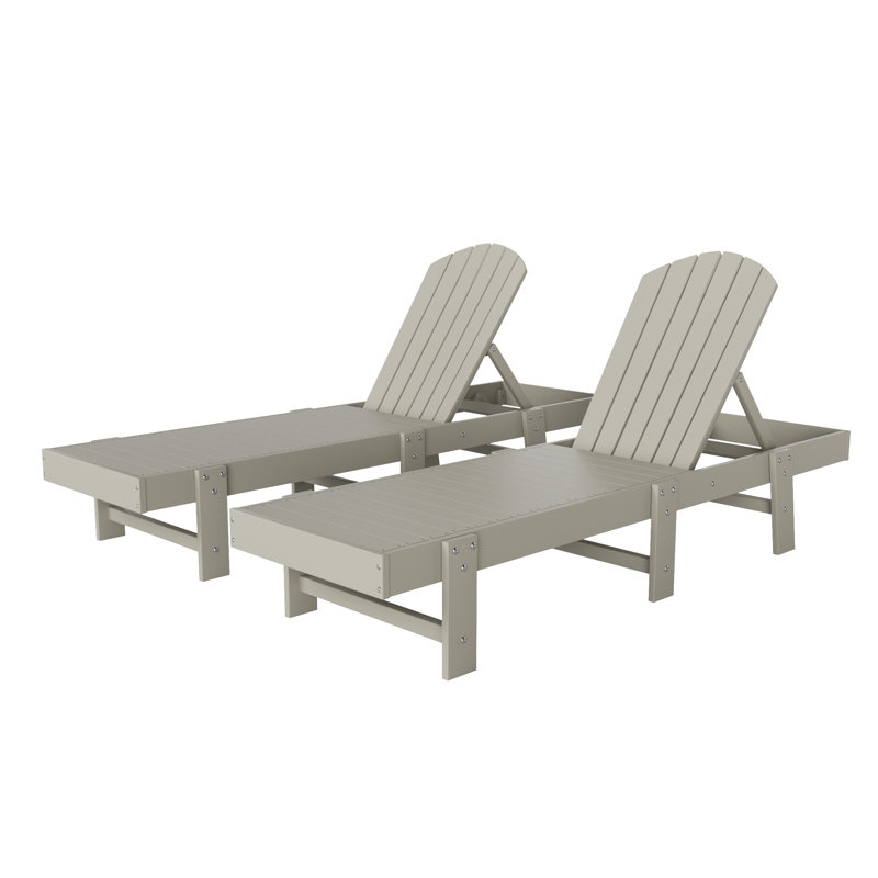 Ensemble de chaises longues inclinables 77,6 po Altura, Sable