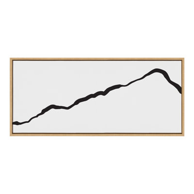 «Elevated Abstract Minimalist Mountain Landscape» par The Creative Bunch Studio, reproduction d'art sur toile encadrée