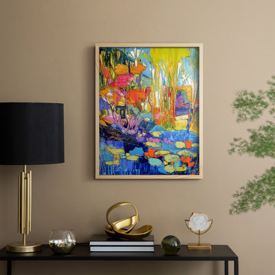 Reproduction encadrée FLORAL Series DCVII - bois massif