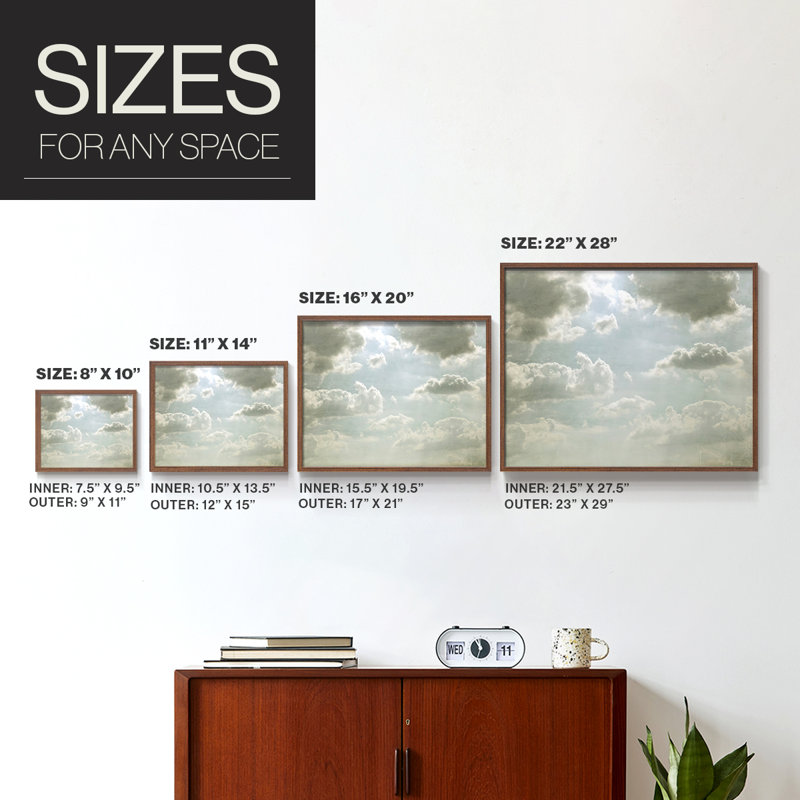 «Sky Scrapers III», reproduction encadrée, H 8 po x l 10 po, Noyer
