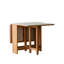 Table de salle à manger à pieds en bois massif