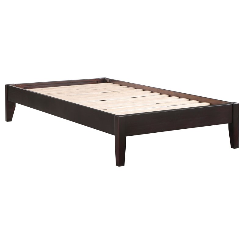 Alekxa Twin Universal Platform Bed Cappuccino, Twin, Cappuccino
