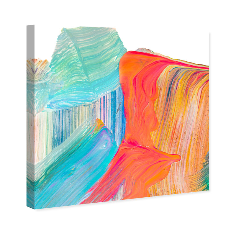 Holi - Impression sur toile, H 16 po x l 16 po x P 1,5 po, Toile tendue