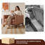 Causeuse en cuir véritable Cascades 59 po avec deux fauteuils