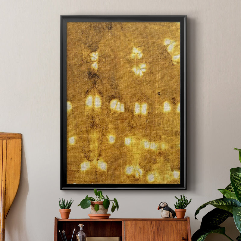 Turmeric Sunrise I, reproduction encadrée de qualité supérieure, prête à être accrochée, Cadre noir